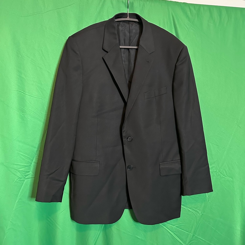 CALVIN KLEIN COLLECTION runway Italian black blazer jacket wool